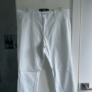 White jeans high rise legging 32w 28L size 15R